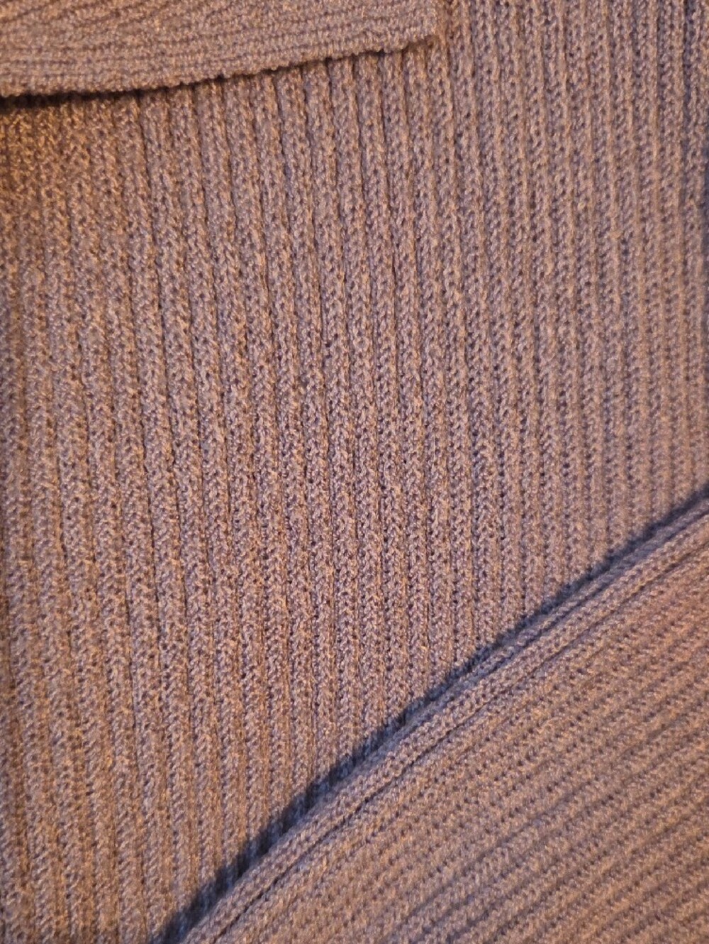Express Lilac Ribbed Button-Front Cardigan - Picture 4 of 4